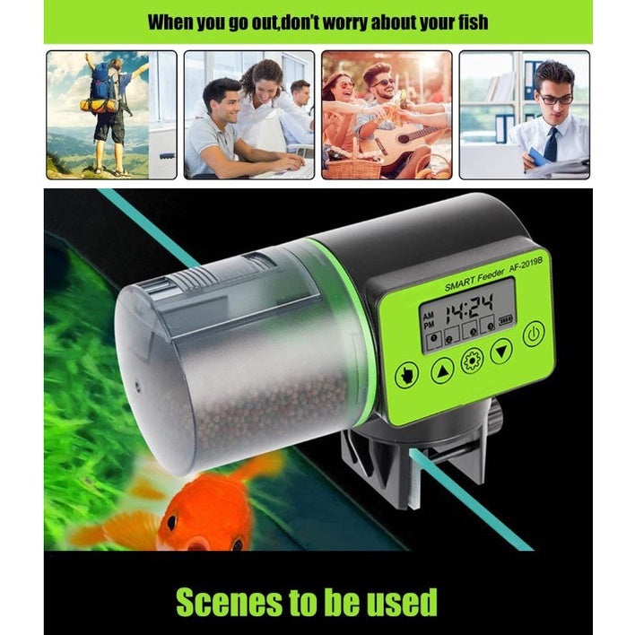 Automatic Fish Feeder Electric Aquarium Feeder Auto Adjustable Food Timer Fish Tank Dispenser